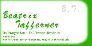 beatrix tafferner business card